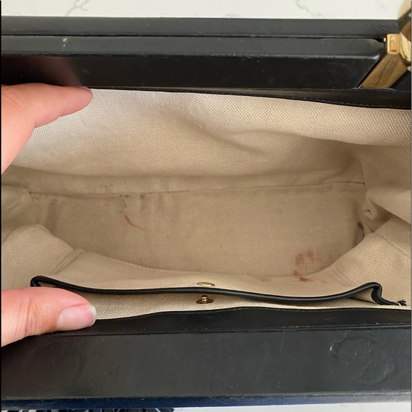 Black Gucci Bamboo Handle Purse - Picture 12 of 15